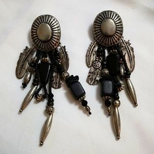 Large boho earrings